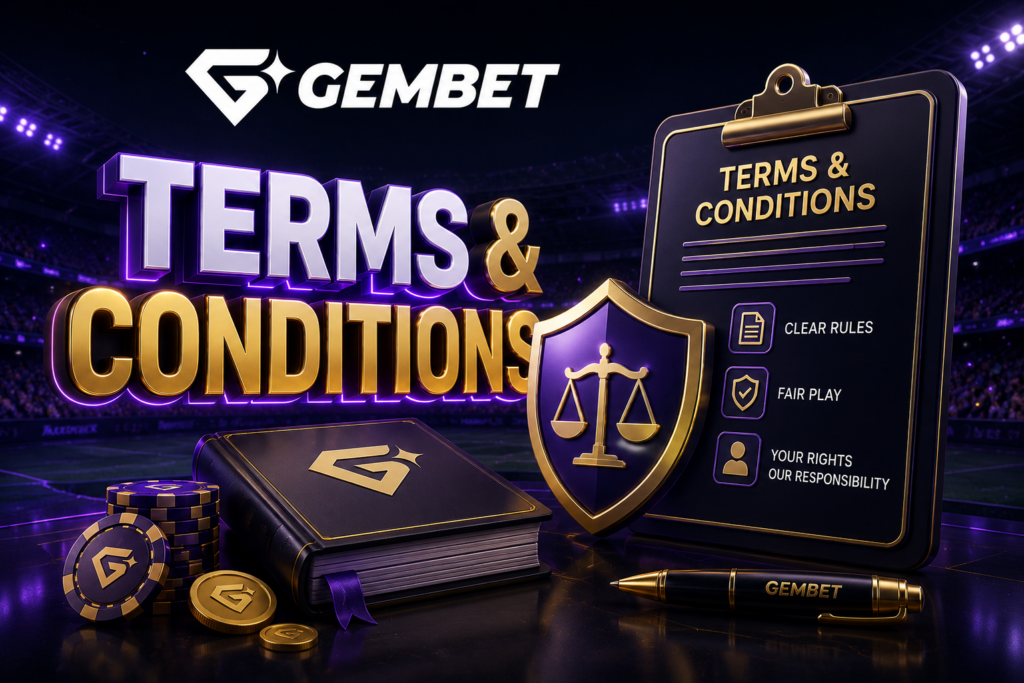 Gembet terms and conditions